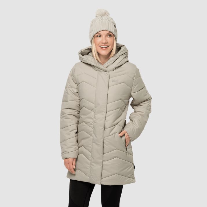 Jack Wolfskin Womens Kyoto Quilted Coat Grey 048613WGX